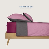 thumbnail of Schiesser Spannbettlaken Jessi - Edeljersey - 150 x 200 cm - Beere