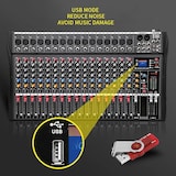 thumbnail of Table De Mixage 16 Canaux Avec Alimentation 48V Bluetooth Et USB YONIS