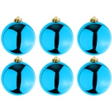 thumbnail of 6 Stück XL Weihnachtsbaumkugeln Christbaumkugeln Petrol Ø 15cm