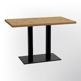 thumbnail of Bistrotisch 110x60 cm  | Eiche Rom Natur |  Gusseisen Gestell