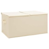 thumbnail of vidaXL Aufbewahrungsboxen 2 Stk. Stoff 50x30x25 cm Creme