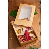 thumbnail of FHC - 100Pcs - Etui en carton kraft pour plateau repas 455x311mm H81mm