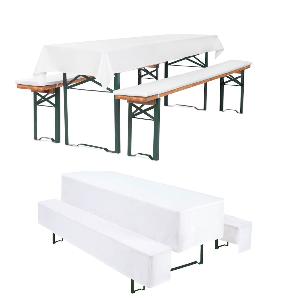 Bierbank Auflagen Hussen Set 6 Teile