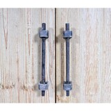 thumbnail of Sideboard HWC-L76, Kommode Schrank, Industrial Massiv-Holz MVG-zertifiziert 80x120x48cm, natur mit Metall-Optik