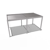 thumbnail of Weide Classic | Pergola Aluminium freistehend | 3 x 5,3 M | Lamellendach Ivory Sand