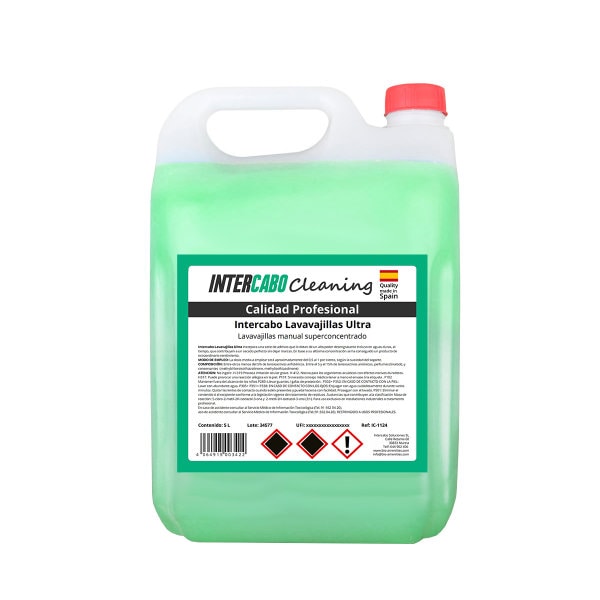 Intercabo Konzentriertes Handspülmittel, 5-Liter-Kanister