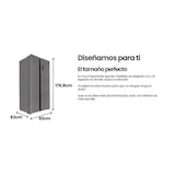 thumbnail of INFINITON Frigorifico Americano SBS-506A77BEH, 505 l, 177 cm, No Frost Total, Inverter, E, Inox