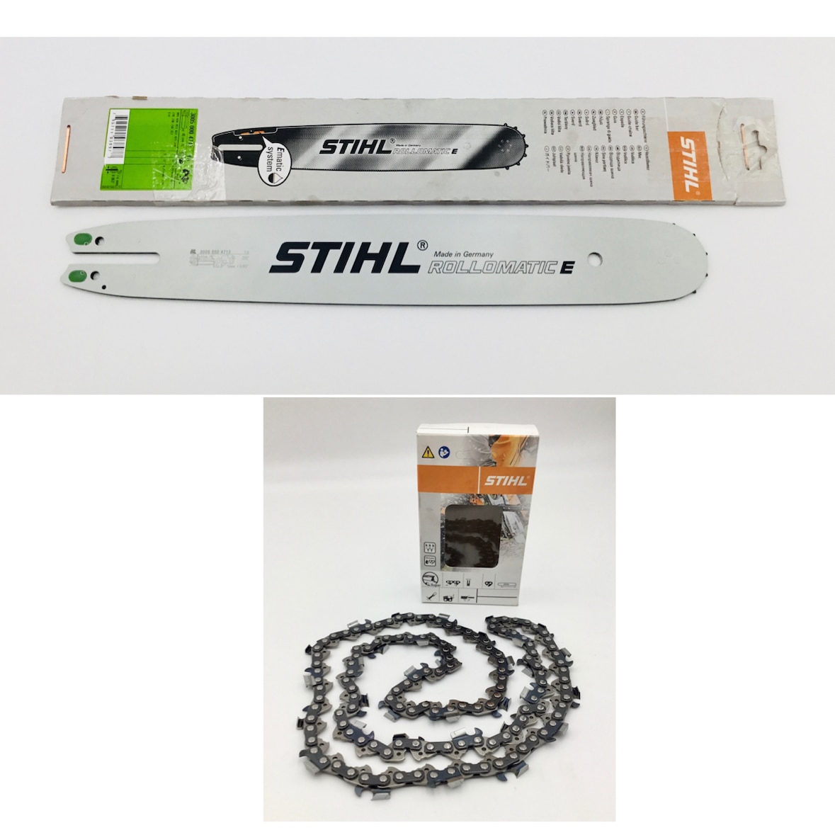 STIHL Führungsschiene Rollomatic E 40cm / 16" - 0.325" - 1,6 mm 30050004713 + 1x Sägekette 36390000062