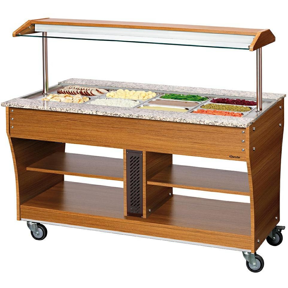 3 x Credenza calda GN 1/1 - Bartscher - L120- L149- P88- H137- Acciaio inox