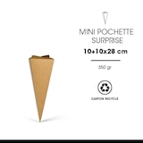 thumbnail of Mini custodia a sorpresa in cartone riciclato marrone 10x10x28 cm per 100 unità – Gimex