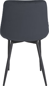 thumbnail of DELUKE® Esszimmerstuhl WIKIL Samt - 80x51x60cm, schwarz, Samt Metall matt schwarz Gestell Stühle EsszimmerstühleEsstisch Stühle Küchenstuhl