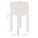thumbnail of Helloshop26 - Pflanzkübel Hochbeet Blumenbeet Garten Terrasse 2er-Set 31 x 31 x 70 cm Kiefernholz 02_0038891