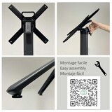 thumbnail of Restootab - Table haute pliable Nemo pour intérieur/extérieur marbre luxe 60x60