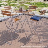 thumbnail of Biergarten Tisch Klapptisch Stehtisch klappbar Akazie Stahl Ø80 cm