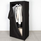thumbnail of Max Home Armario ropero tela 1 barra para perchas 70x46x148 cm negro
