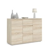 thumbnail of Nora Sideboard 2 Türen und 3 Schubladen Eiche Struktur Dekor.