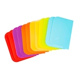 thumbnail of Einfache Teigkarte 6 Stück Teigschaber, Teigschaberkarte oder Teigbrotschneider zum Backen aus Kunststoff Schüsselschaber, Scraper zum Glattstreichen