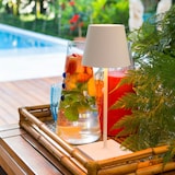 thumbnail of Lampada a led da tavolo Poldina Pro Mini Bianca ricaricabile e dimmerabile con batteria fino a 12 ore