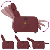 thumbnail of vidaXL Massagesessel Elektrisch Weinrot Kunstleder