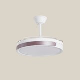 thumbnail of Ventilador retráctil ZENDAL blanco - burdeos LED 68W Ø50cm 3 palas.