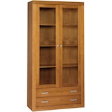 thumbnail of Vitrina 2 Puertas Y Dos cajones en pino macizo color cerezo.