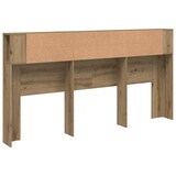 thumbnail of vidaXL Bett-Kopfteil mit Ablagen Artisan-Eiche 200x18,5x102,5 cm