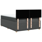 thumbnail of vidaXL Boxspringbett mit Matratze Dunkelgrau 140x190 cm Stoff