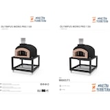 thumbnail of MF - Forno a Lenha de Obra para Exterior Modelo OLYMPUS MONS (Preto - 130 x 130 x 161 cm) – Isolado com Cortiça e 3 Mantas Cerâmicas