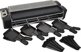 thumbnail of Tarrington House Raclette-Grill RG1182L, acero inoxidable/piedra/aluminio,  51 x 19.4 x 10.59 cm, 1100 W, antiadherente, para 8 personas, negro