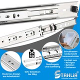 thumbnail of 2 Paar Schubladenschienen 35mm - Länge 400mm VOLLAUSZUG Teleskopschublade Schubladenauszug