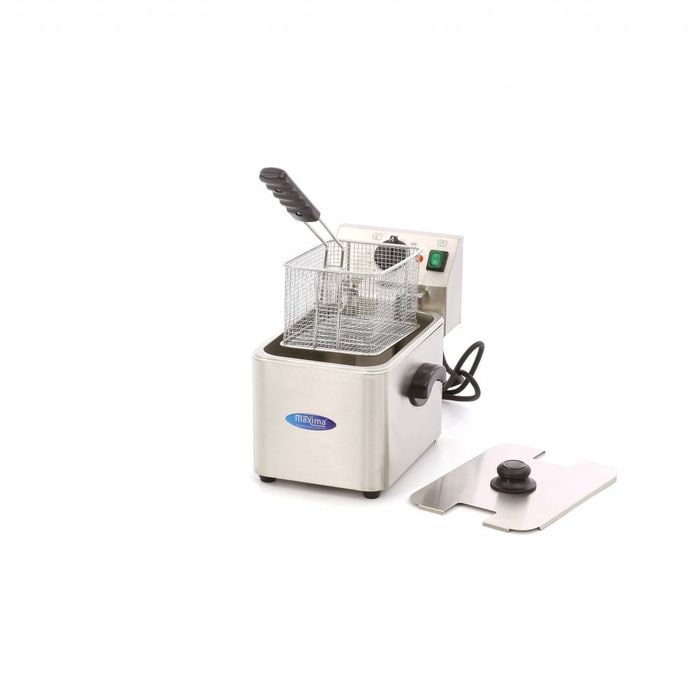 Gastro Fritteuse - 4 l - 1 Korb - Bis zu 1 kg Pommes Frites