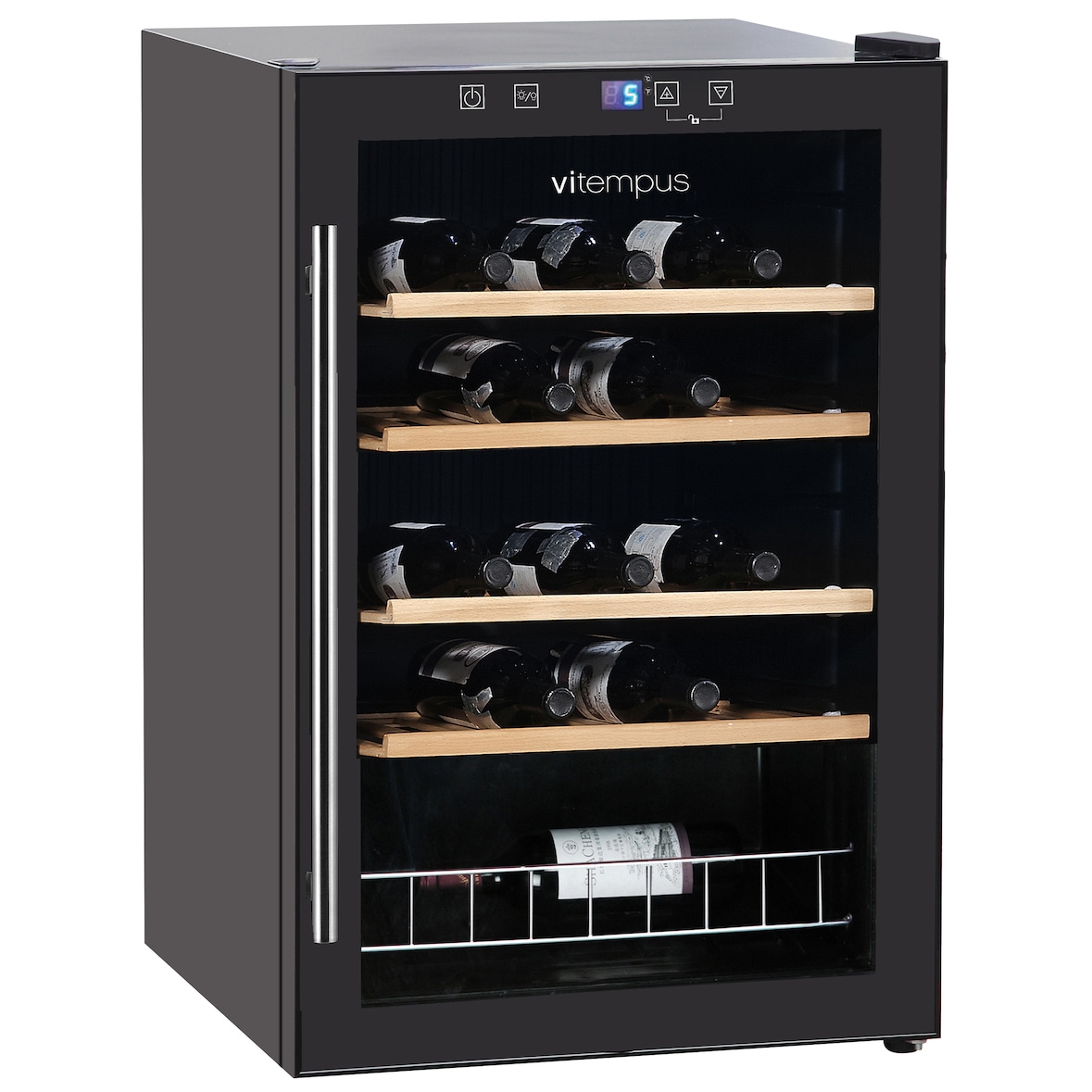 vi48 -  vinoteca VITEMPUS para 48 botellas color negro