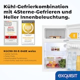 thumbnail of Exquisit Mini Kühl-Gefrierkombination KGC590-30-E-040E schwarz | Nutzinhalt: 85 L  Türanschlag wechselbar | Kühlschrank mit Gefrierfach klein
