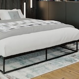 thumbnail of Metalen bed Scala zwart/200x180x25 cm