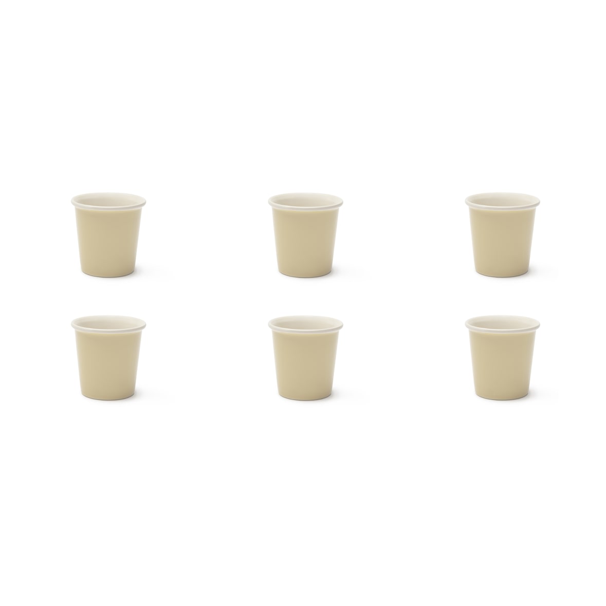 Excelsa Set 6 Espressotassen Trendy Porzellan 9 Cl Sahne