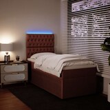 thumbnail of vidaXL Boxspringbett mit Matratze Rosa 90x200 cm Samt