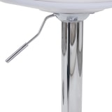 thumbnail of Décoshop26 - 2x Barhocker drehbare Tresenhocker aus weißem Kunststoff Gestell und verchromter Stahl 04_0000122