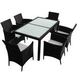 thumbnail of Helloshop26 - Conjunto de jantar para jardim de 7 peças com almofadas resina trançada preta 02_0014932