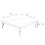 thumbnail of Angel Cerdá  Tavolino quadrato in finto vetro marmo e legno di noce 2042C