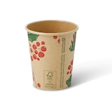 thumbnail of greenbox - Pappbecher Winter "Zweige" 200 ml / 8 oz, Ø 80 mm, ungebleicht, 1000 St.