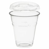 thumbnail of 250x BIO Trinkbecher 300ml + Deckel mit Halmstanzung aus Biokunststoff (PLA)