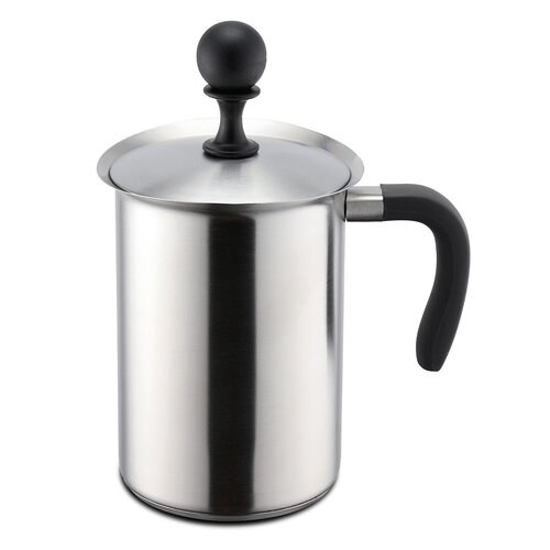 Karl Weis Aufschäumbecher 1000ml (Kapselboden), Edelstahl/Kunststoff