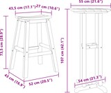 thumbnail of vidaXL 3-teiliges Garten Bar Set Weiß HDPE
