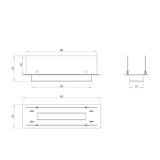 thumbnail of Queimador de lareira a bioetanol em aço com vidro de 65 cm