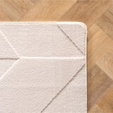 thumbnail of Teppich Flur Geometrisch Pflegeleicht Waschbar Wohnzimmer Schlafzimmer Schadstoffgeprüft Läufer Creme 80x250 cm – LAVAREDO von Kadima Design