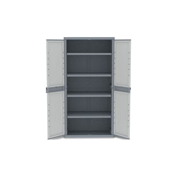 Armario Resina 4 Estantes Gris Jumbo XL Wave