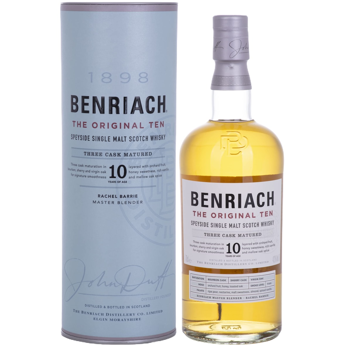 Benriach THE ORIGINAL TEN Single Malt Three Cask Matured 43% Vol. 0,7l en boîte cadeau