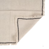 thumbnail of Bazar Bizar Servet van linnen 45x45 cm ecru met zwarte rand