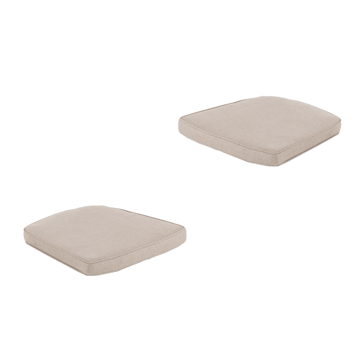 Pacote 2 unidades - Almofada de assento curva para cadeira de jardim. De olefina cor marrom torrado.