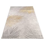 thumbnail of Teppich Kurzflor Blätter Wohnzimmer schmutzabweisend Gold Rechteckig 160x230 | 60% Polypropylen, 40% Polyester | Florhöhe: 11 mm | pflegeleicht